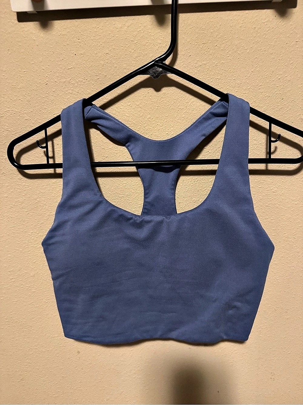 Bombshell Sportswear Blue Racerback Crop Top